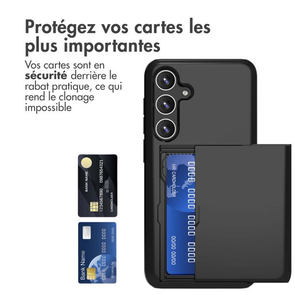 imoshion Coque arrière avec porte-cartes Samsung Galaxy S24 Plus - Noir