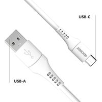 Accezz Câble USB-C vers USB - 0,2 mètres - Blanc