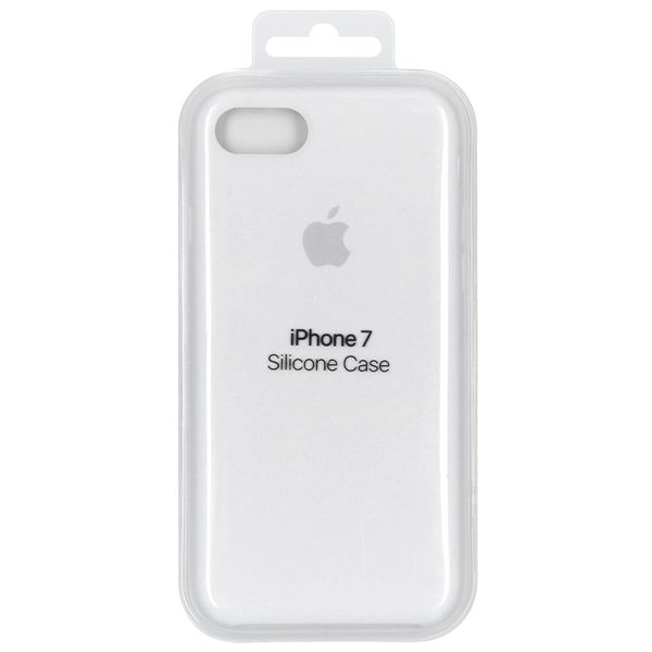 Apple Coque en silicone Apple iPhone SE (2022 / 2020) / 8 / 7 - Blanc
