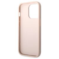 Guess Coque 4G Metal Logo Backcover iPhone 15 Pro - Rose