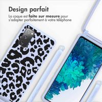 imoshion Coque design en silicone avec cordon Samsung Galaxy S20 FE - Animal Lila