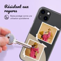 Coque personnalisée avec pellicule N°2 iPhone 13 - Transparent