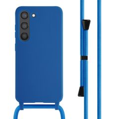 imoshion Coque en silicone avec cordon Samsung Galaxy S23 - Bleu