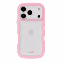 Holdit Coque Wavy Apple iPhone 17 Pro - Transparent / Pink