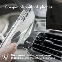 Accezz Support de téléphone pour voiture iPhone 6 - Universel - Grille de ventilation - Magnétique - Noir