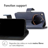 imoshion Étui de télephone portefeuille de luxe Oppo Find X9 Ultra - Bleu foncé