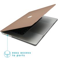 imoshion Coque Design Laptop MacBook Pro 14 pouces (2021 / 2023 M3 chip / 2024 M4 chip) - A2442 / A2779 / A2918 / A3112 / A3185 / A3401 - Light Brown Wood