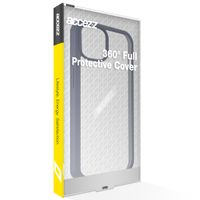 Accezz ﻿Coque de protection intégrale à 360° iPhone 13 Pro - Bleu