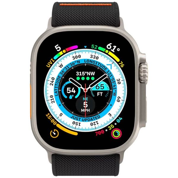 Spigen Bracelet Lite Fit Ultra Apple Watch Series 1 t/m 11 / SE / Ultra (44/45/46/49 mm) - Noir