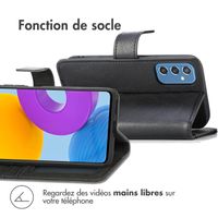 imoshion Étui de téléphone portefeuille Luxe Samsung Galaxy M52 - Noir