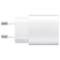 Samsung Original câble USB-C vers USB-C - 1.8 meter - 25 Watt - Blanc + Original l'Adapteur de charge radpide USB-C emballage d'usine - 25 Watt - Blanc