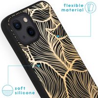 imoshion Coque Design iPhone 13 Mini - Feuilles / Noir