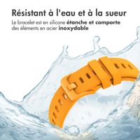 imoshion Bracelet sport en silicone avec boucle - Connexion universelle 20 mm - Orange