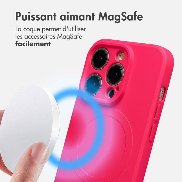 imoshion Coque Couleur avec MagSafe Apple iPhone 14 Pro - Neon Pink