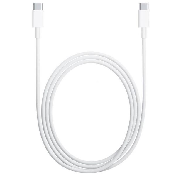 Apple Lot USB-C | Adaptateur secteur USB-C 20 watts + Câble de charge USB-C vers USB-C - 2 mètres - Blanc