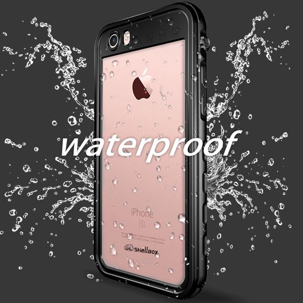 Redpepper Coque imperméable Dot Plus Apple iPhone SE (2022 / 2020) / 8 / 7 / 6(s) - Noir