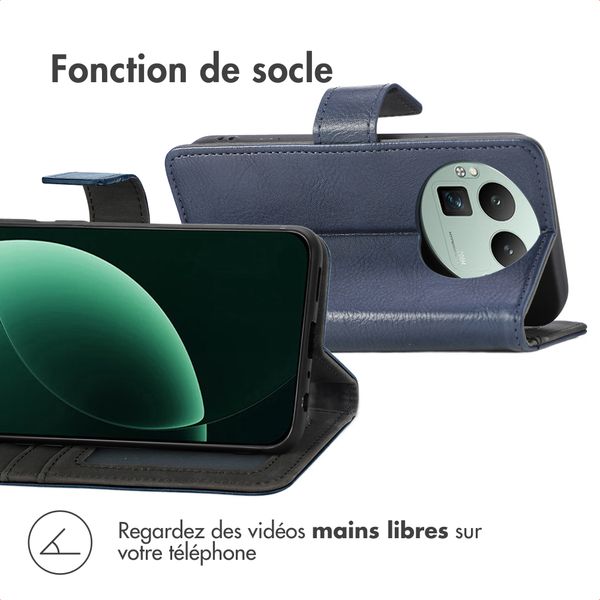 imoshion Étui de télephone portefeuille de luxe Realme GT 8 Pro - Bleu foncé