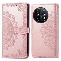 imoshion Etui de téléphone portefeuille Mandala OnePlus 11 - Rose Dorée