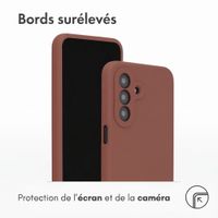 Accezz Coque Liquid Silicone Samsung Galaxy A27 (5G) - New Tea Brown