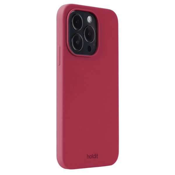 Holdit Coque Silicone iPhone 15 Pro - Red Velvet