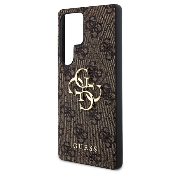 Guess Coque 4G Metal Logo Backcover Samsung Galaxy S25 Ultra - Marron