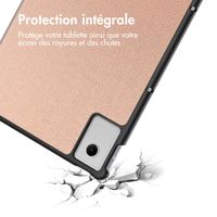 imoshion Coque tablette Trifold Lenovo Idea Tab Plus - Rose Gold