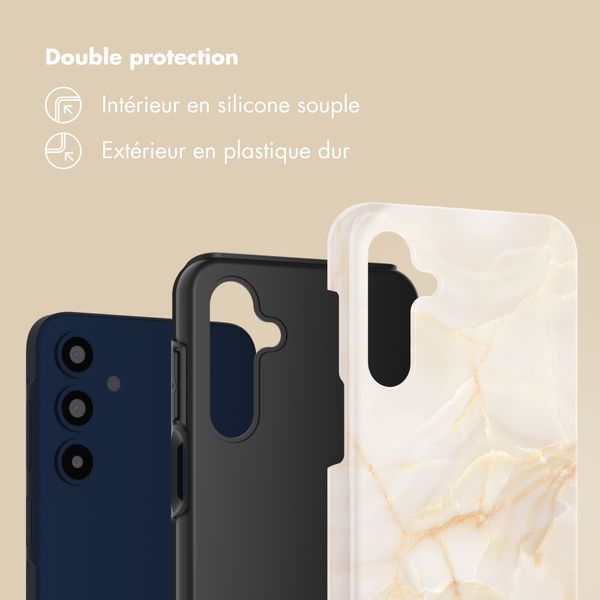 Selencia Coque arrière Vivid Samsung Galaxy A16 - Golden Beige Marble
