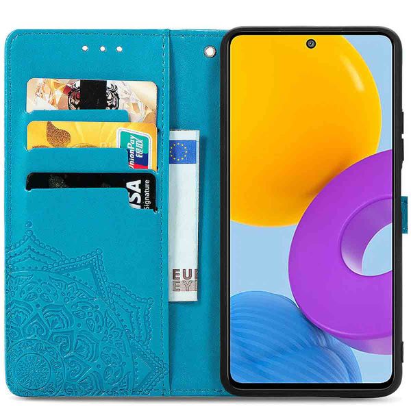 imoshion Etui de téléphone portefeuille Mandala Samsung Galaxy M52 - Turquoise