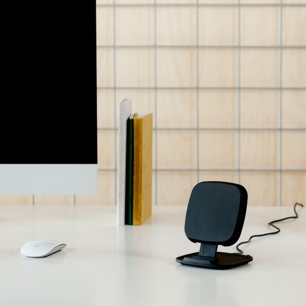 Zens Support pour chargeur rapide sans fil - Chargeur sans fil - Avec câble de charge - 10 Watt - Noir