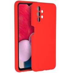 Accezz Coque Liquid Silicone Samsung Galaxy A13 (4G) - Rouge