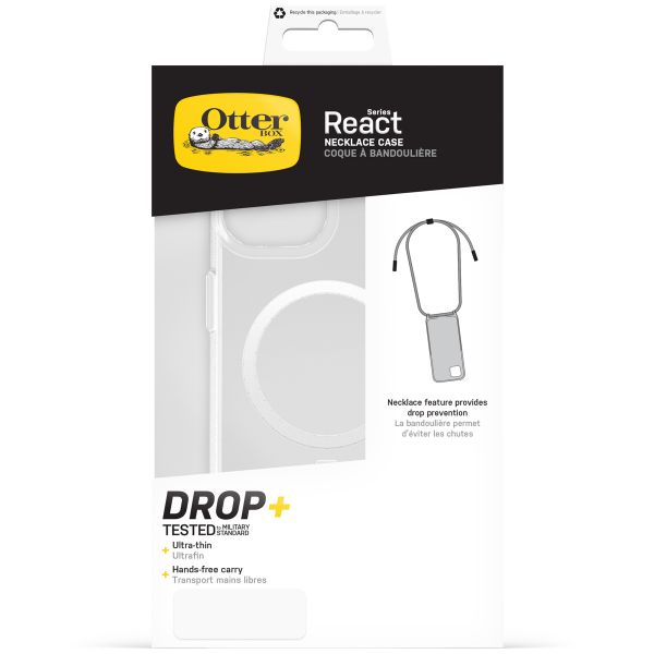 OtterBox Collier React MagSafe iPhone 15 - Transparent