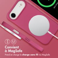 imoshion Coque arrière Color avec cordon amovible et MagSafe Apple iPhone Air - Raspberry