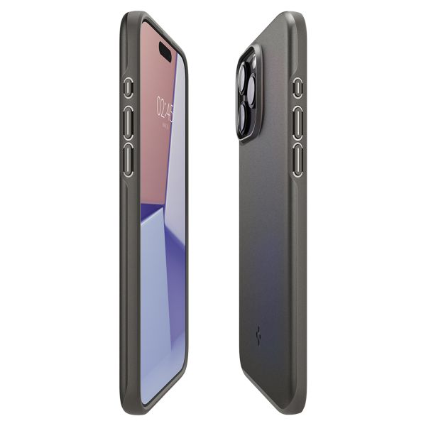 Spigen Coque Thin Fit Apple iPhone 15 Pro - Gunmetal