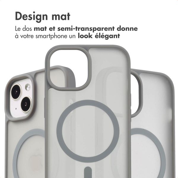 imoshion Coque Color Guard avec MagSafe iPhone 13 / 14 - Gris