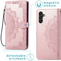 imoshion Etui de téléphone portefeuille Mandala Samsung Galaxy A13 (5G) / A04s - Rose Champagne