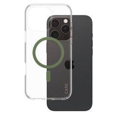 CARE by PanzerGlass Coque Urban Combat MagSafe iPhone 16 Pro Max - Transparent / Vert