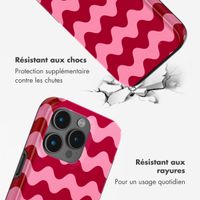 Selencia Coque arrière Vivid Tough avec MagSafe iPhone 15 Pro Max - Wave Vibes Lipstick