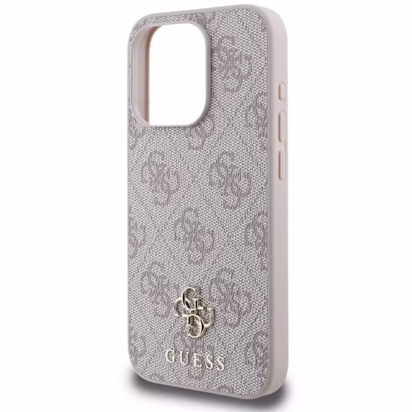 Guess Coque 4G Metal Logo MagSafe Apple iPhone 15 Pro - Rose