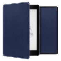 imoshion Étui de liseuse portefeuille Slim Hard Kobo Aura One - Bleu foncé