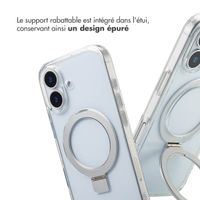 Accezz Coque Ring Stand avec MagSafe Apple iPhone 17 - Transparent