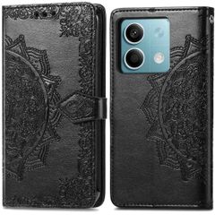 imoshion Etui de téléphone portefeuille Mandala Xiaomi Redmi Note 13 (5G) - Noir