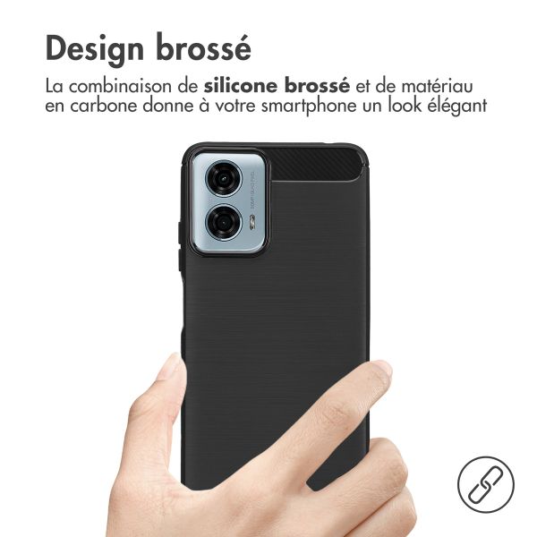 imoshion Coque Brushed Motorola Moto G04 / G24 - Noir