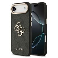 Guess Coque 4G Metal Logo Backcover Apple iPhone Air - Gold Edge - Black