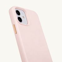 Selencia Coque arrière Rivièra avec MagSafe avec crochets amovibles iPhone 12 / 12 Pro - Sorbet Pink