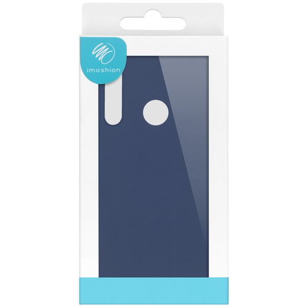 imoshion Coque Couleur Huawei P40 Lite E - Bleu foncé