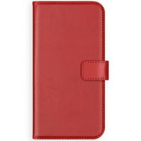 Selencia Étui de téléphone portefeuille en cuir véritable Huawei Y6 (2018) - Rouge