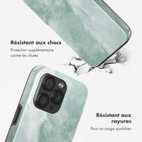 Selencia Coque arrière Vivid avec MagSafe Apple iPhone 15 Pro - Marble Grayed Jade