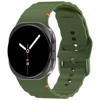 imoshion Bracelet Wave en silicone Samsung Galaxy Watch 8 (40/44mm) / Classic (46mm) - Vert foncé