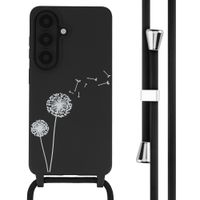 imoshion Coque design en silicone avec cordon Samsung Galaxy S26 - Dandelion Black