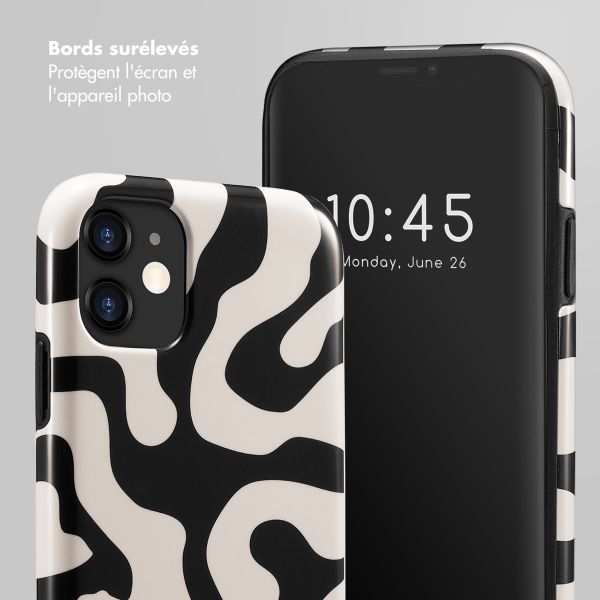 Selencia Coque arrière Vivid Tough iPhone 11 - Art Wave Black